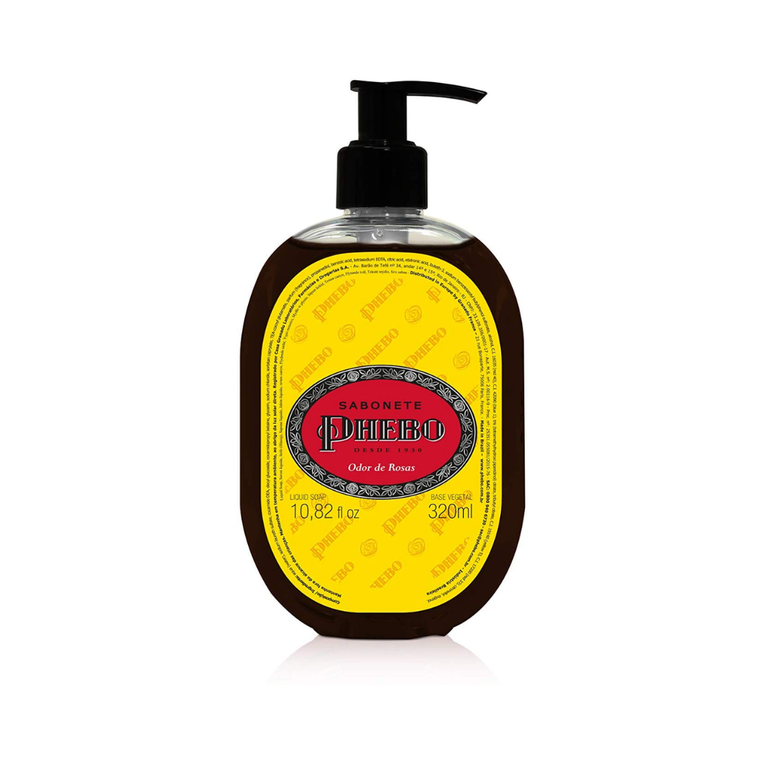 Phebo Sabonete Líquido Odor de Rosas (320ml)